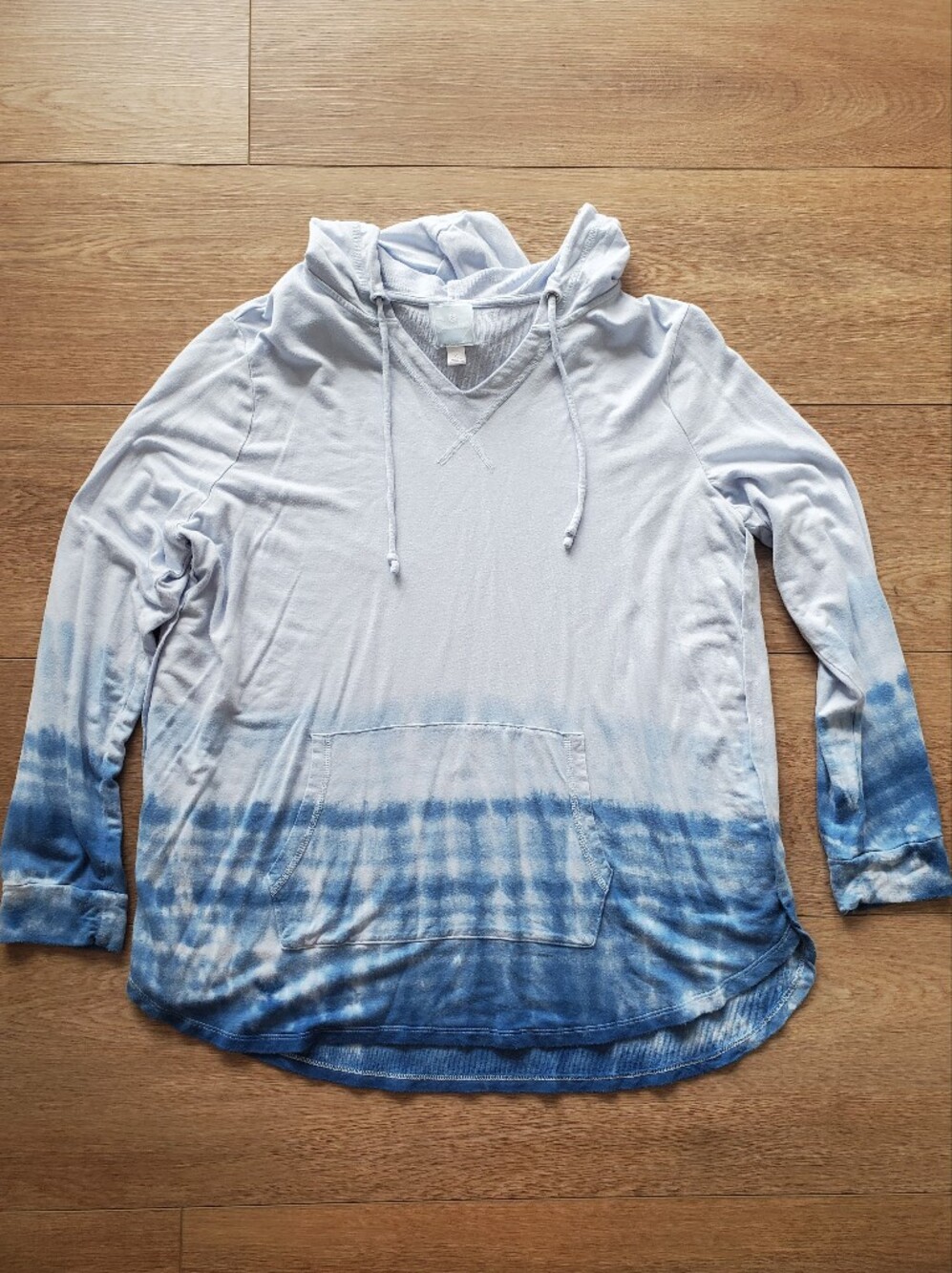 Light Blue Tie-Dye Pullover Hoodie From Sunday, XL
